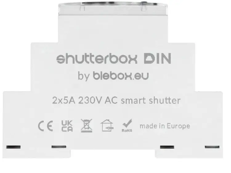 BLEBOX shutterbox DIN - STERONIK ROLETOWY NA SZYNĘ DIN
