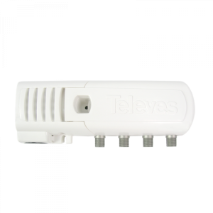 Wzmacniacz domowy ze złączami typu "F" - 3 wyjścia (2+TV): VHF/UHF – Auto LTE