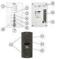 DOMOFON ''EURA'' ADP-51A3 ''DIFESA'' - 1-rodzinny, 2 unifony, interkom, grafit