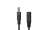Przedłużacz DC 5.0m dwużyłowy 2x0.5mm2 w oplocie wtyk/gniazdo 2.1x5.5 mm