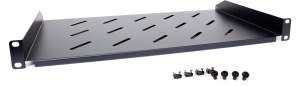 Półka rackowa uniwersalna Getfort 19 cali 1U 170mm Czarna