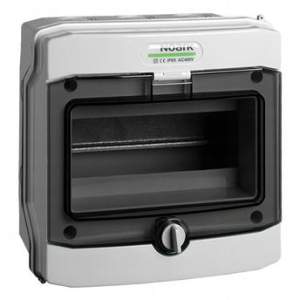 PLASTIKOWA OBUDOWA INSTALACYJNA Natynkowa IP65, 1x6 modułów. PHS 6T NOARK 113262