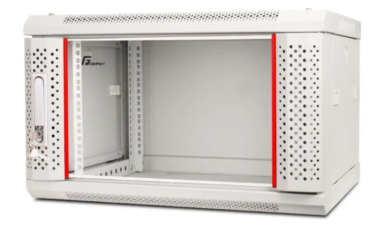 SZAFA RACK GETFORT 19 CALI 6U 600X450 WISZĄCA SZARA