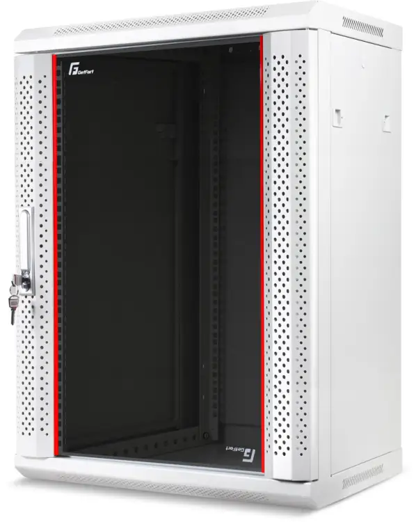 SZAFA RACK GETFORT 19 CALI 15U 600X450 WISZĄCA SZARA