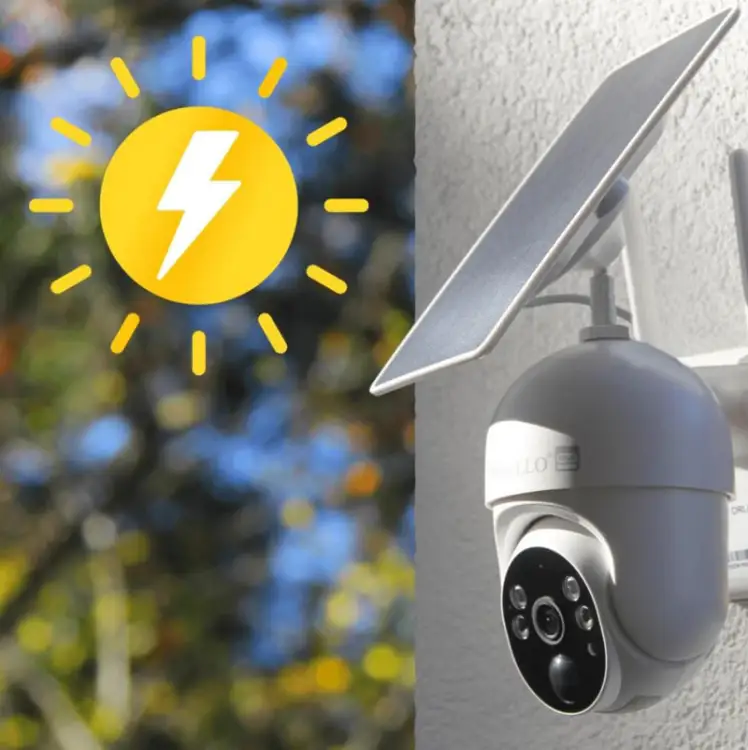 Kamera IP bezprzewodowa 4G LTE obrotowa z panelem solarnym Orllo TZ1 PRO