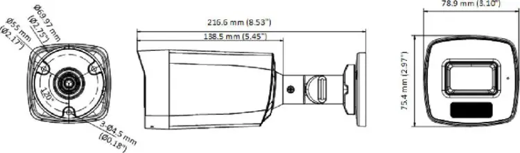 Kamera 4w1 Hikvision DS-2CE17U0T-LF(2.8mm)(O-STD)