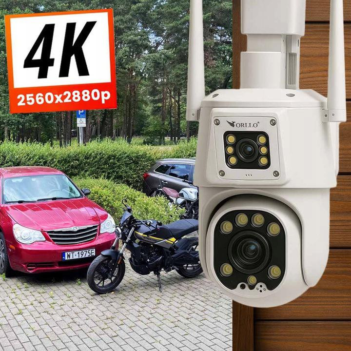 Kamera IP Orllo TZ8 Dual 4MP+4MP 4G SIM LTE Wi-Fi