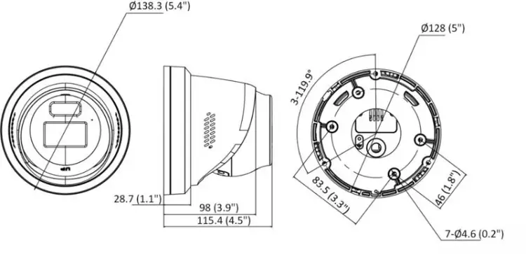 Kamera IP Hikvision DS-2CD2367G3-LIS2UY/SRB(2.8mm)