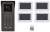 Wideodomofon VIDOS 2IP S200/4 x M200W-X