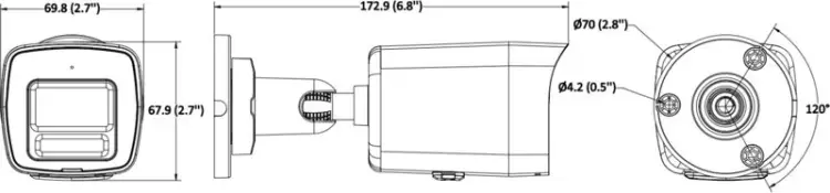 Kamera IP Hikvision DS-2CD1047G3-LIUF/SL(2.8mm)