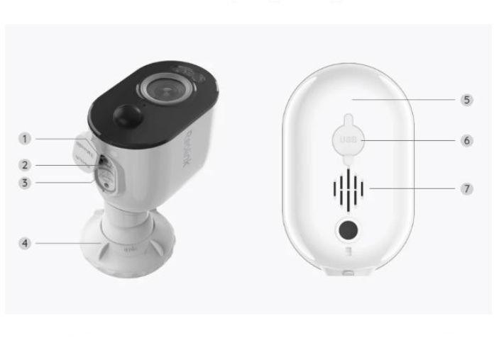 Kamera IP Reolink Argus Series B310 3MP Wi-Fi bateryjna