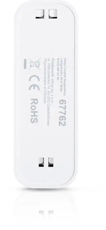 GISE Smart Czujnik temperatury i wilgotności Wi-Fi Biały | Tuya | GTHS-WF-01-W
