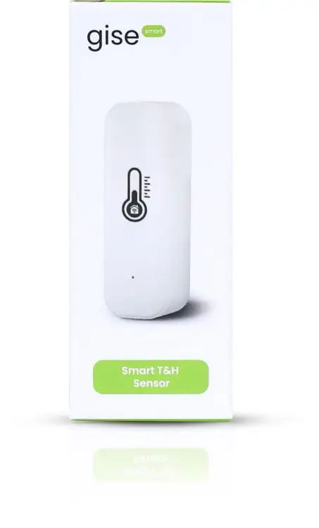 GISE Smart Czujnik temperatury i wilgotności Wi-Fi Biały | Tuya | GTHS-WF-01-W