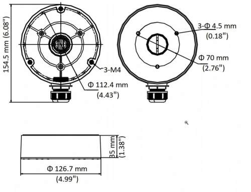 Adapter Hikvision DS-1280ZJ-DM8-Y(O-STD)