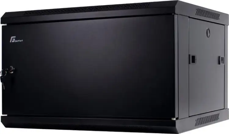 SZAFA RACK GETFORT 19 CALI 6U 600X450 WISZĄCA DRZWI STALOWE