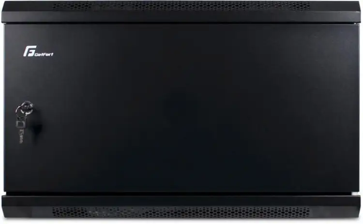 SZAFA RACK GETFORT 19 CALI 6U 600X450 WISZĄCA DRZWI STALOWE
