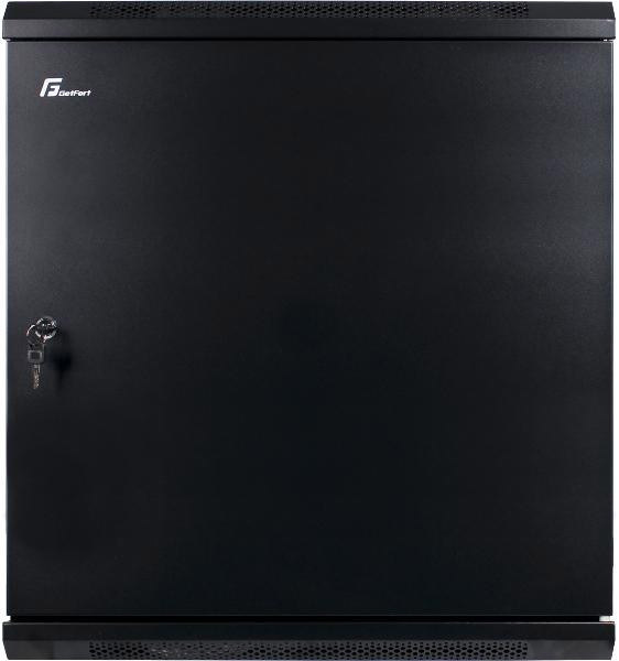 SZAFA RACK GETFORT 19 CALI 12U 600X450 WISZĄCA DRZWI STALOWE