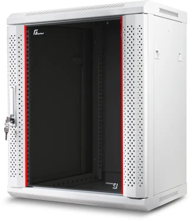 SZAFA RACK GETFORT 19 CALI 12U 600X450 WISZĄCA SZARA