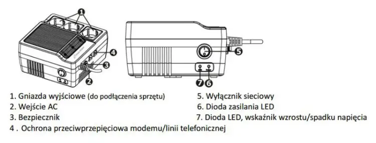 STABILIZATOR NAPIĘCIA PowerWalker AVR 600