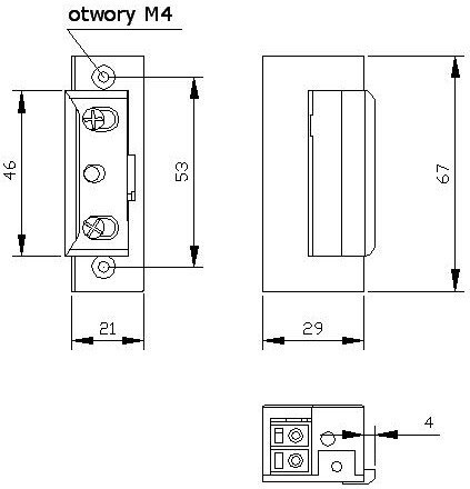 ZACZEP ELEKTRA R4 Z PAM. BEZ BLOK. SYMETRYCZNY; 2420