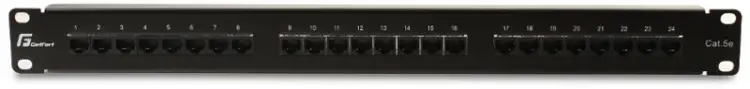 PATCH PANEL UTP CAT.5E 24 PORTY PGF-5EUTP24-B5 GETFORT
