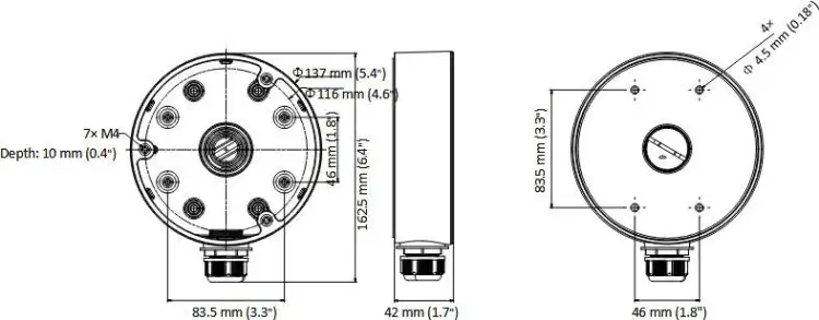ADAPTER HIKVISION DS-1280ZJ-DM21