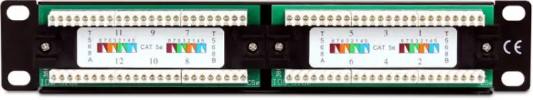 Patch Panel Getfort 10 cali 12 portów PGF-5EUTP12-B4