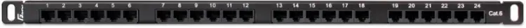 PATCH PANEL UTP CAT.6 24 PORTY 0.5U PGF-6UTP24-B7 GETFORT