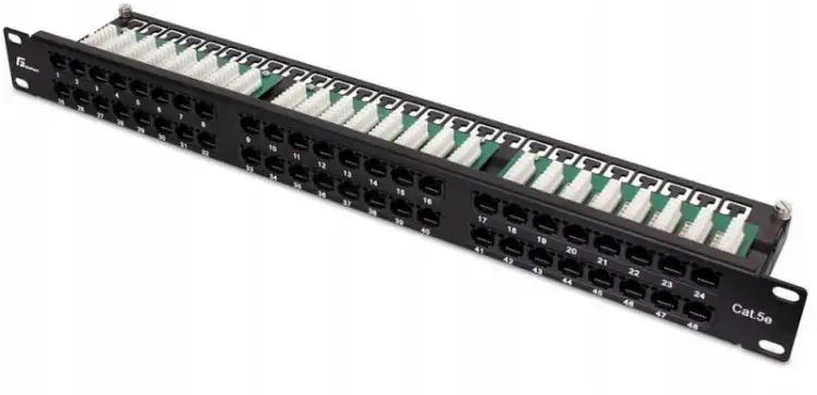 PATCH PANEL UTP CAT.5E 48 PORTÓW PGF-5EUTP48-B9 GETFORT