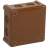 Puszka natynkowa pusta 8 wlotów VIPLAST VP-42 BRĄZOWA IP55 98x98x42mm 042-02