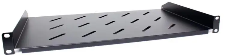 Półka rackowa uniwersalna Getfort 19 cali 1U 270mm Czarna