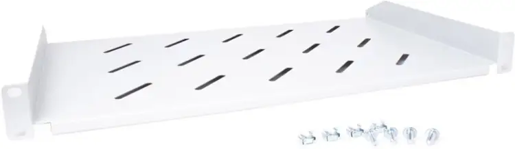 Półka rackowa uniwersalna Getfort 19 cali 1U 270mm Szara