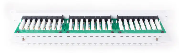 PATCH PANEL UTP CAT.6 24 PORTY SZARY PGF-6UTP24-B5-G GETFORT
