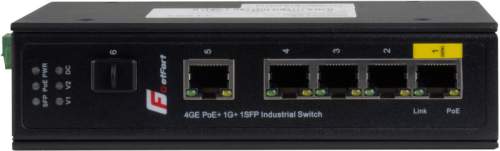 SWITCH POE GETFORT PRZEMYSŁOWY POE 4GE+1GE+1SFP (-40/80)