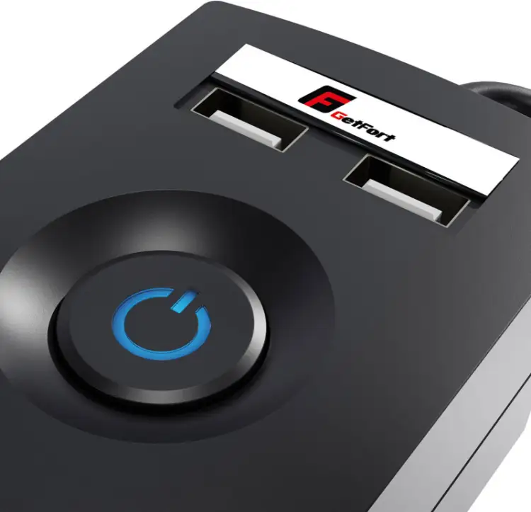 Listwa zasilająca antyprzepięciowa Getfort 5P 5m Czarna USB