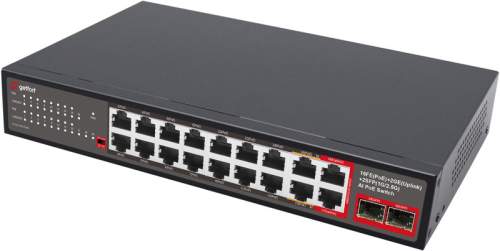 SWITCH POE GETFORT 16FE+2GE+2SFP 240W