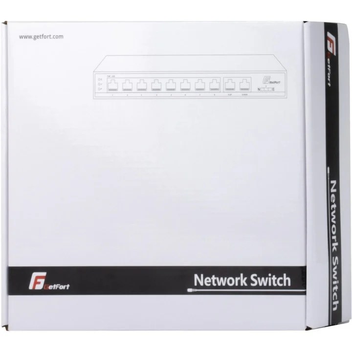 SWITCH POE GETFORT 8FE x POE + 2FE UPLINK 120W POE+