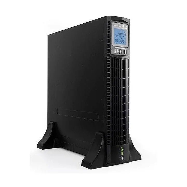 UPS ZASILACZ AWARYJNY Green Cell® 2000VA 1800W DO SZAFY RACK RTII Z WYŚWIETLACZEM LCD UPS14 - UPS ZASILACZ AWARYJNY Green Cell 2000VA 1800W RACK RTII Z WYŚWIETLACZEM LCD UPS14