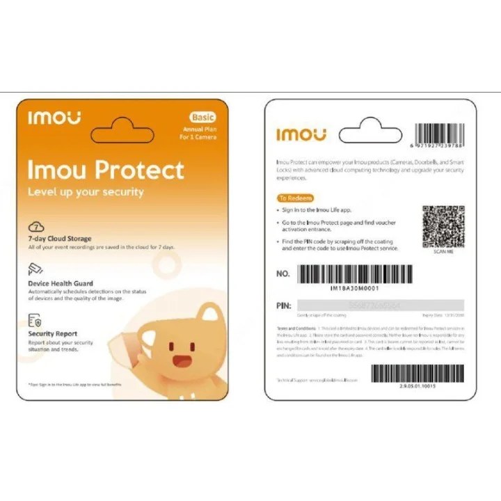 Karta Imou Protect Basic - Karta chmura Imou Protect Basic