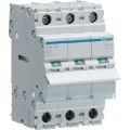 Rozłącznik izolacyjny, szer. 3 moduły. 3P, 100A HAGER SBN390