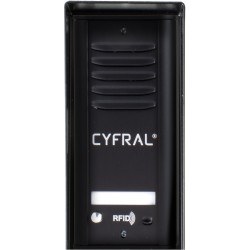 DOMOFON CYFRAL COSMO 1-LOKATORSKI KASETA CZARNA/UNIFON CZARNY