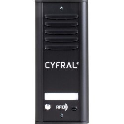 DOMOFON CYFRAL COSMO 1-LOKATORSKI KASETA CZARNA/UNIFON CZARNY