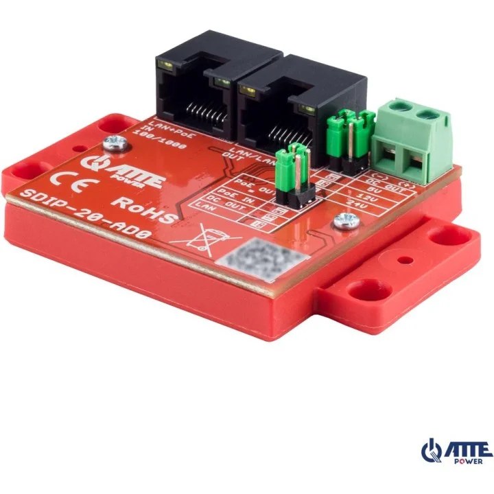 SDIP-20-AD0 Adapter PoE obniżający napięcie SDIP-20-AD0 ATTE - Adapter PoE obniżający napięcie ATTE SDIP-20-AD0
