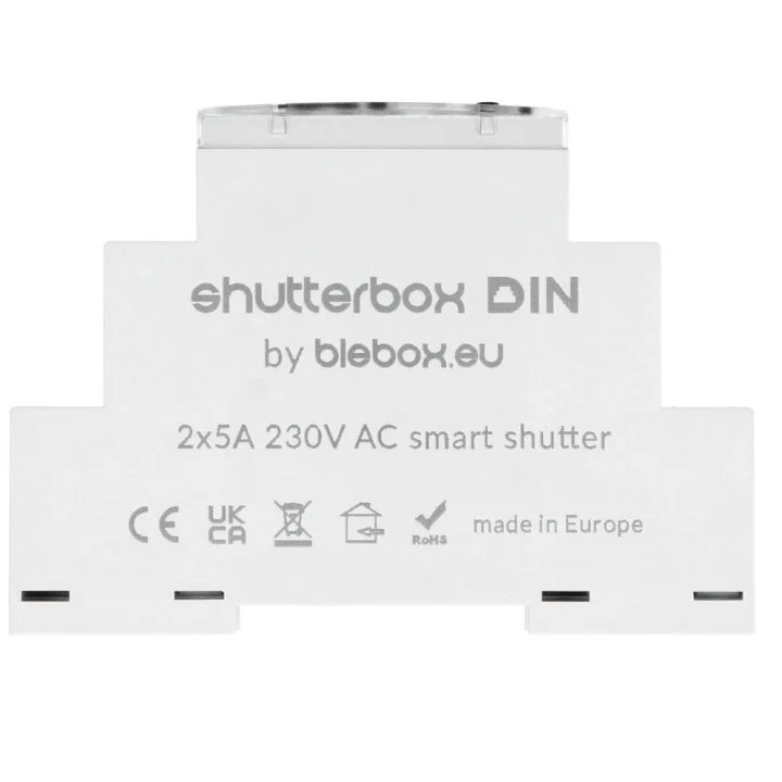 BLEBOX shutterbox DIN - STERONIK ROLETOWY NA SZYNĘ DIN - Moduł sterowania roletami shutterbox din Blebox