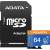 Adata microSD Premier 64GB UHS1/CL10/A1+adapter - Adata karta microSD Premier 64GB UHS1/CL10/A1+adapter