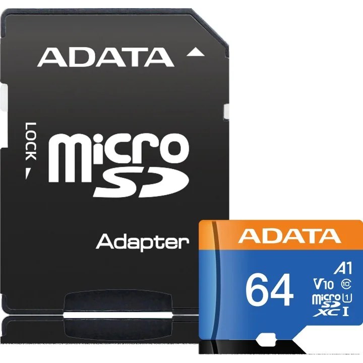 Adata microSD Premier 64GB UHS1/CL10/A1+adapter - Adata karta microSD Premier 64GB UHS1/CL10/A1+adapter