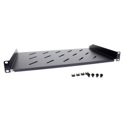 Półka rackowa uniwersalna Getfort 19 cali 1U 170mm Czarna