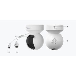 Kamera IP Reolink E Series E540 PTZ 5MP Wi-Fi LED biała