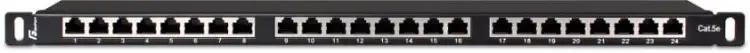 56447PATCH PANEL FTP CAT.5E 24 PORTY 0.5U PGF-5EFTP24-B8 GETFORT-1