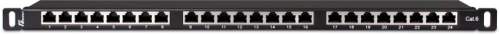 56448PATCH PANEL FTP CAT.6 24 PORTY 0.5U PGF-6FTP24-B8 GETFORT-1